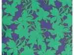Coupon tissu enduit de 35cm  ex2650 Silouhettes vert bleu