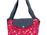 Grand sac cabas en tissu hanami