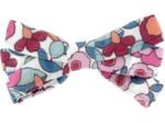 Barrette noeud ruban boutons rose