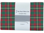 Coupon tissu 1 m ex2316 tartan or vert