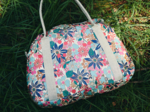 Sac bowling cerise en fleur