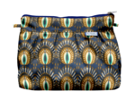 Pochette plissée plumes de paon