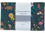 Coupon tissu 1 m animaux exotiques fond marine ex1093