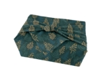 Furoshiki moyen 48 x 48 cm ex2451 forêt de sapins or vert