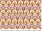 Coupon tissu 1 m ikat ocre