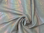 Tissu ex2423 double gaze pailletée arc en ciel