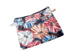 Mini pochette plissée anémones rayées