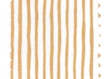 Tissu enduit  au mètre rayé or blanc