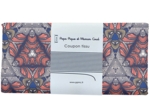 Coupon tissu 50 cm ex2414 ethnique corail