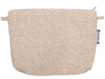 Pochette tissu moumoute ivoire