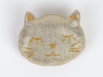 Barrette miaou  lin pailleté
