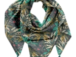 Foulard pompon palmia emeraude
