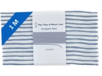 Coupon tissu 1 m rayé bleu blanc