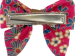Barrette Mini Noeud Papillon badiane framboise