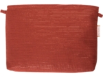 Pochette tissu gaze lurex terracotta