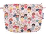 Pochette tissu petites filles pop
