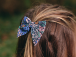 Barrette noeud papillon monet lilas
