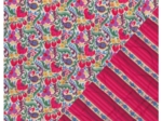 Tissu matelassé ex2645 matelassé folk multicolore