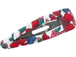 Barrette clic-clac tissu prairie fleurie