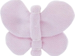 Barrette petit papillon oxford rose