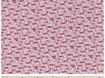 Tissu coton au mètre ex2312 mini fleurs rose rouge
