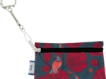 Pochette porte-clés oiseau de noël