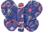 Barrette petit papillon lavandula