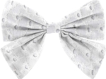 Barrette noeud papillon broderie anglaise