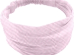 Bandeau fichu Bébé vichy rose