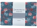 Coupon tissu 1 m ex2232 nénuphar bleu