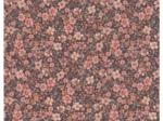Coupon tissu 1 m ex2648  Rétro bohème chocolat