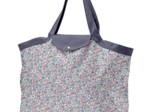 Sac cabas grand pastel fleuri