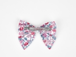 Barrette noeud papillon rose grenadine