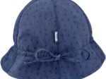 Chapeau soleil charlotte broderie anglaise marine