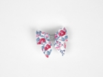 Barrette Mini Noeud Papillon rose grenadine