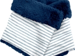 Echarpe tube enfant rayé bleu blanc