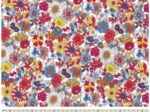 Coupon tissu enduit de 35cm  tutti fleuri