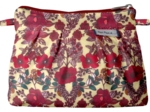 Mini pochette plissée coquelicot