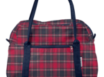 Sac bowling tartan rouge
