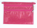 Pochette plate Aloïs fuchsia pailleté