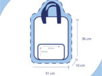 Sac à dos pliable Gaby comptine enchantée rose