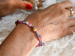 Bracelet tissu Lisa hippie fleurie