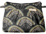 Mini pochette plissée forêt de plumes