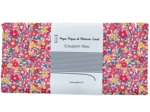 Coupon tissu 50 cm cocktail de fleurs