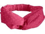 Bandeau croisé plumetis rose fuchsia