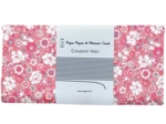 Coupon tissu 50 cm ex2338 mini fleuri rose blanc