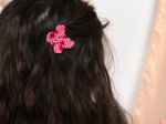 Barrette petit papillon vichy coccinelle