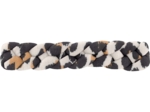 Barrette cheveux tressée leopard