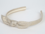 Serre-tête noeud  lin pailleté