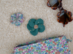 Mini Barrette Pétales de Fleur pastel fleuri